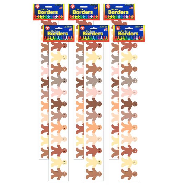 Multicultural Kids Mighty Brights™ Border, 36 Feet/Pack, PK6, Hygloss Products, Mfr#: 33607